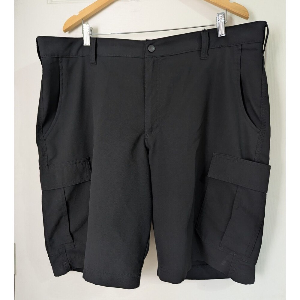 Lee Cargo Shorts Mens 40 Black Lightweight Performance Hiking Outdoors Gorpcore